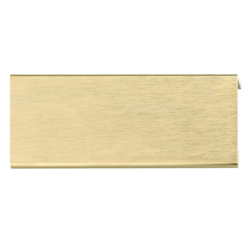 Contemporary Edge Pull, 3-1/8" Center-to-Center, Satin Gold - Image 2