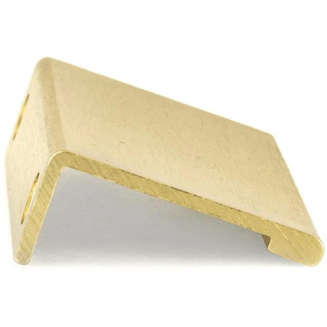 Contemporary Edge Pull, 3-1/8" Center-to-Center, Satin Gold - Image 3