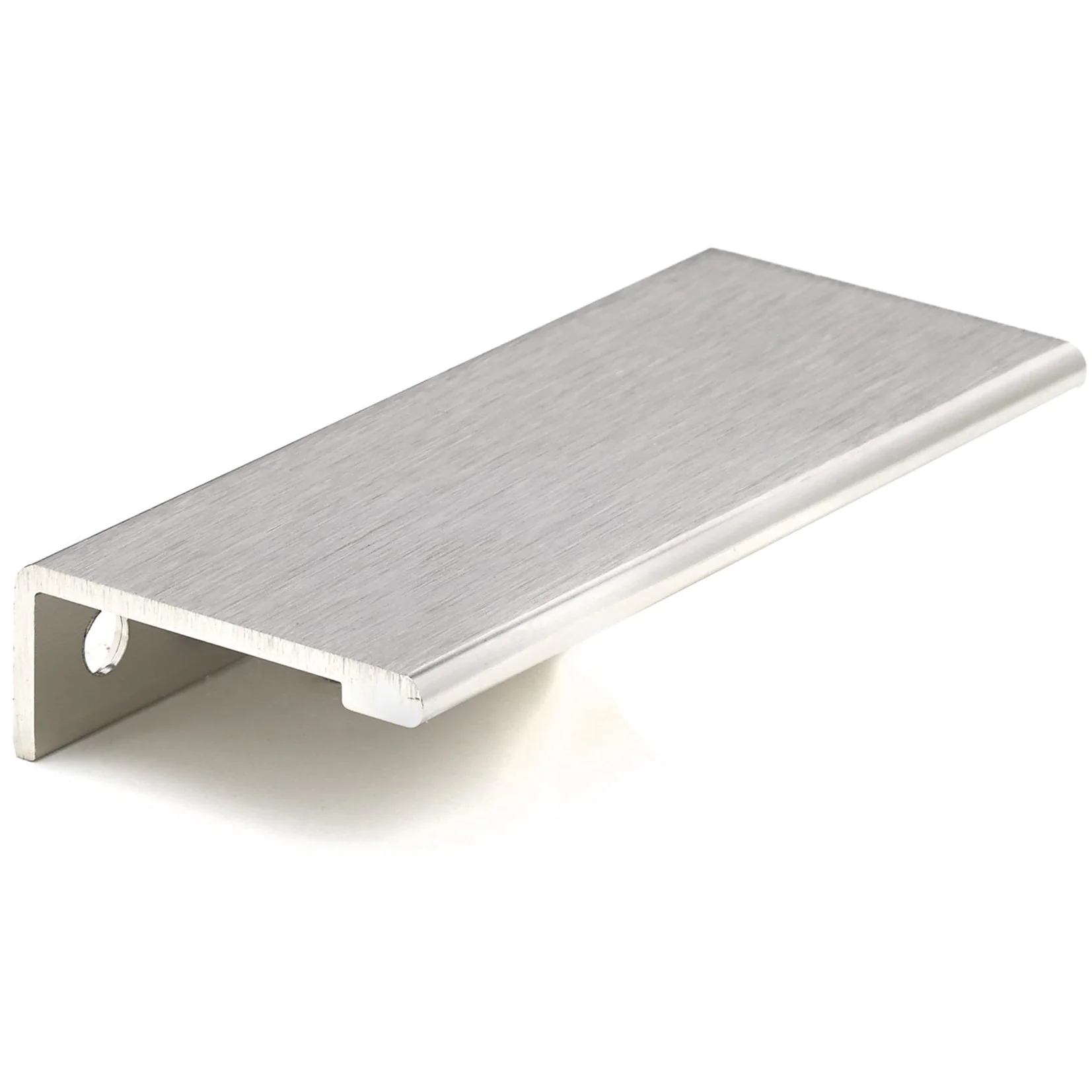 Contemporary Edge Pull, 3-1/8" Center-to-Center, Stainless Steel