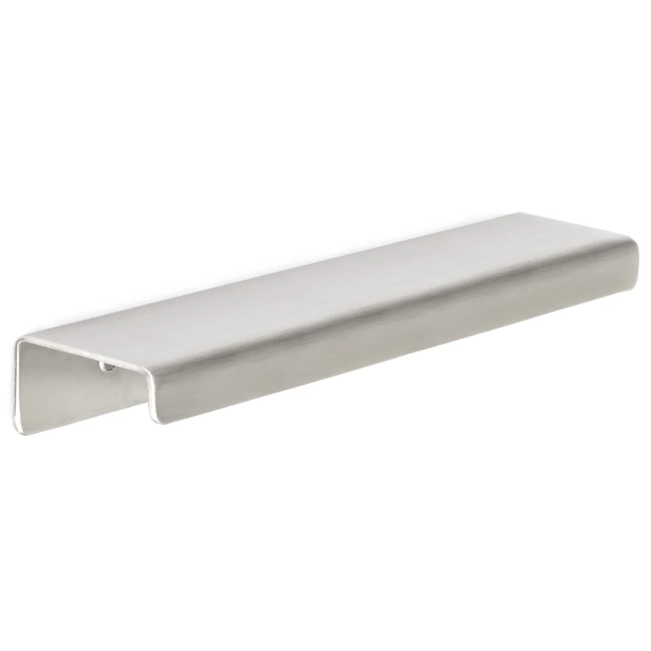 Contemporary Edge Pull, 4" Center-to-Center, Stainless Steel