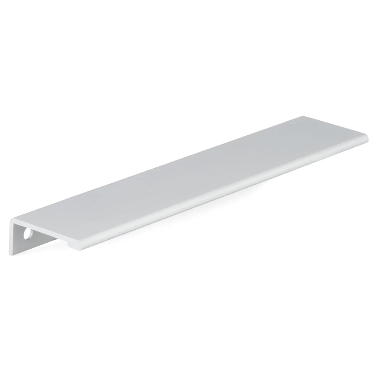Contemporary Edge Pull, 7-9/16" Center-to-Center, Aluminum