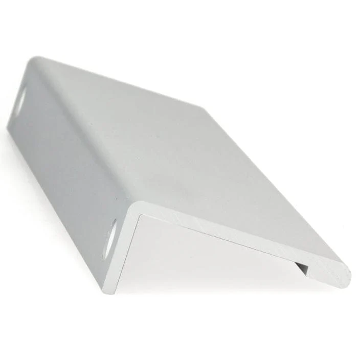 Contemporary Edge Pull, 7-9/16" Center-to-Center, Aluminum - Image 3