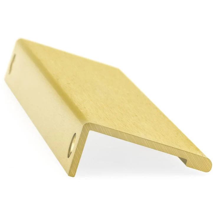 Contemporary Edge Pull, 7-9/16" Center-to-Center, Satin Gold - Image 3