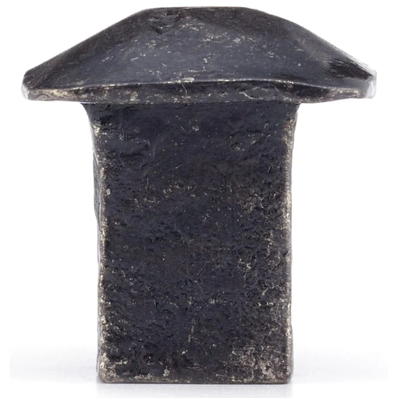 Contemporary Knob, 1-1/32" x 1-1/32", Matte Black Iron - Image 3