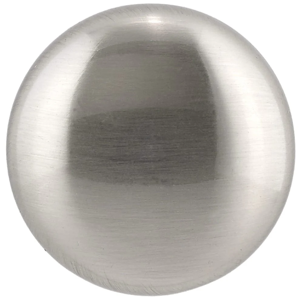 Contemporary Knob, 1-1/4" D, Brushed Nickel - Image 2