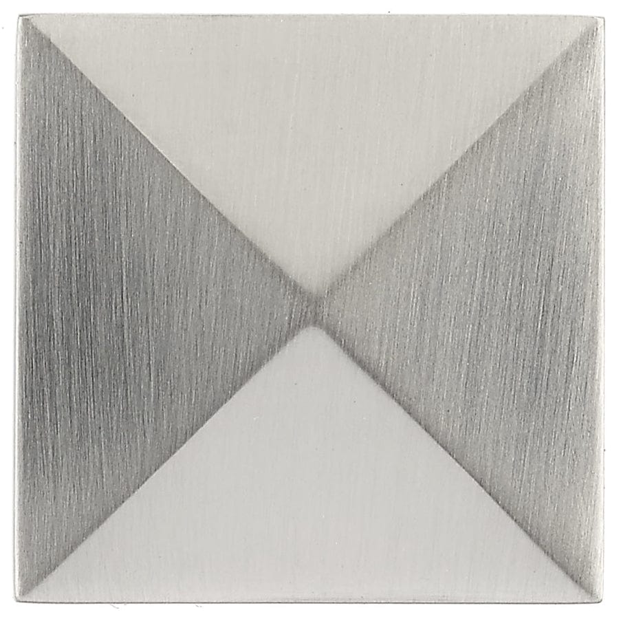 Contemporary Knob, 1-1/4" x 1-1/4", Brushed Nickel - Image 2