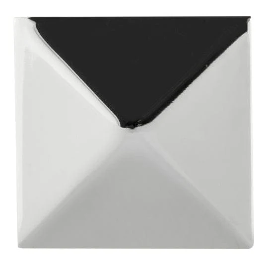 Contemporary Knob, 1-1/4" x 1-1/4", Chrome - Image 2