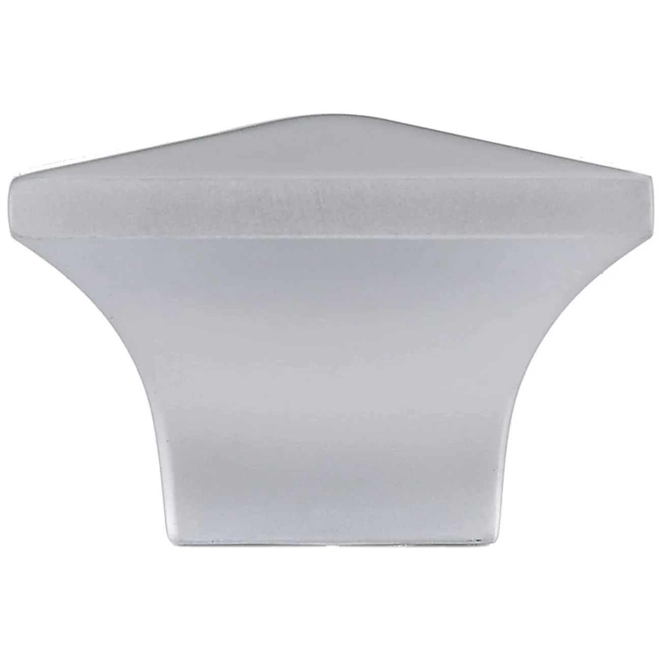 Contemporary Knob, 1-1/4" x 1-1/4", Matte Chrome - Image 3