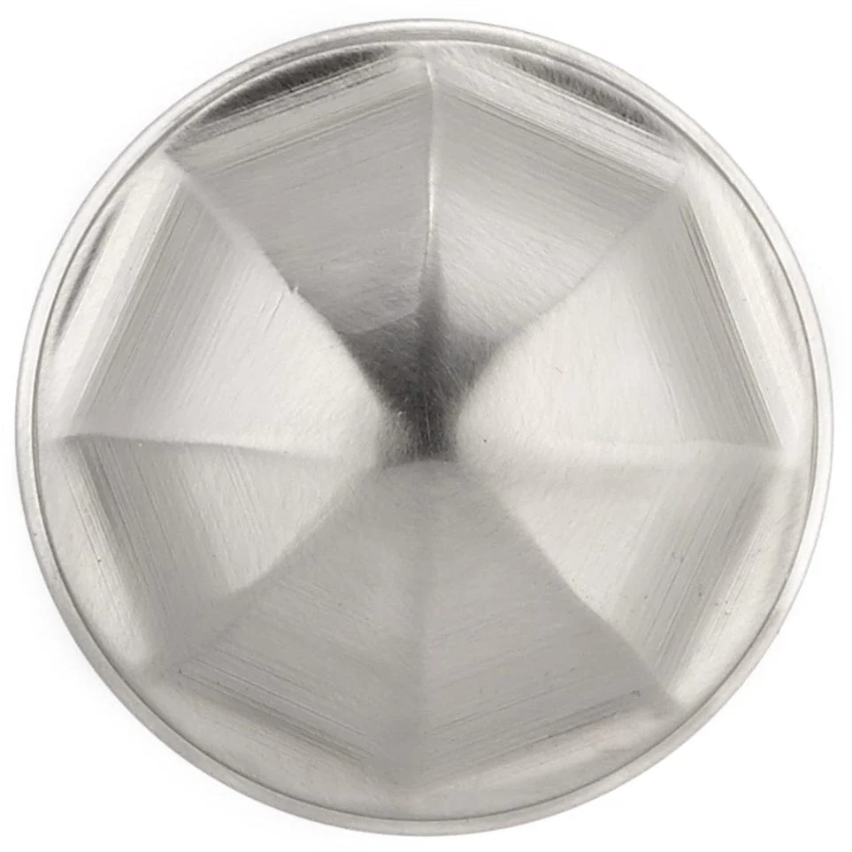 Contemporary Knob, 1-1/8" D, Brushed Nickel - Image 2