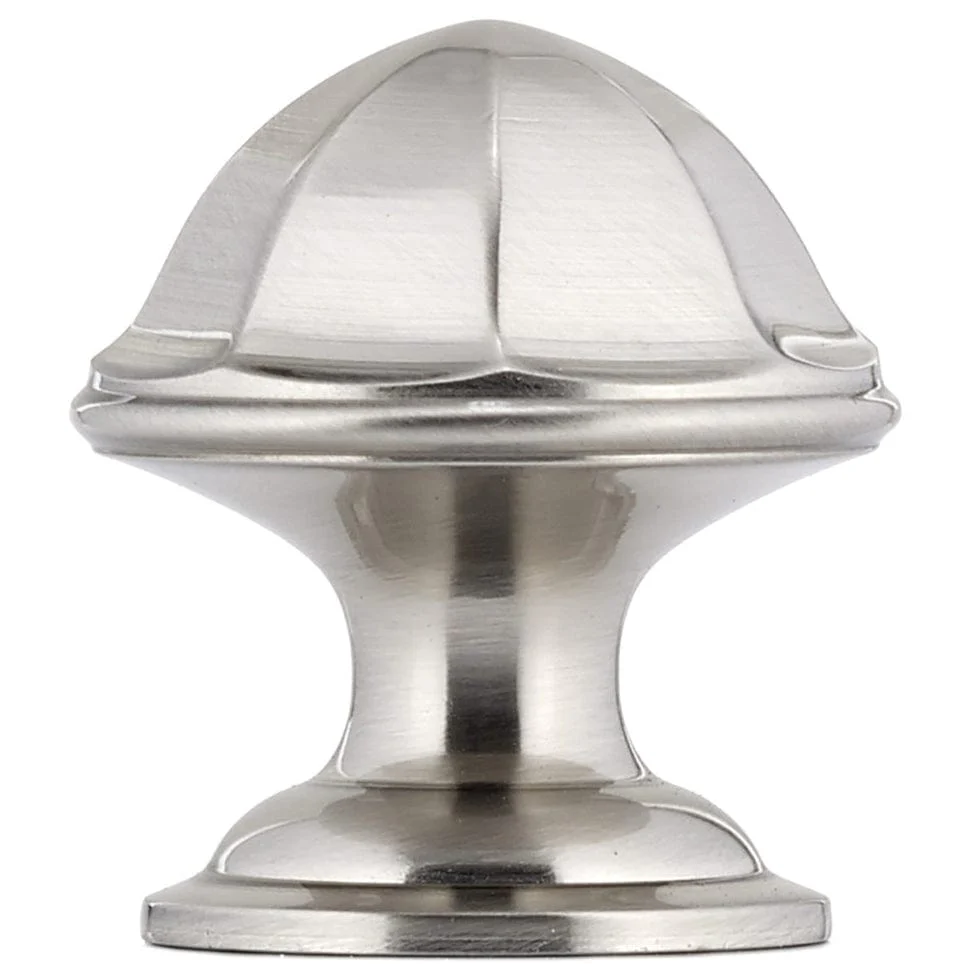 Contemporary Knob, 1-1/8" D, Brushed Nickel - Image 3