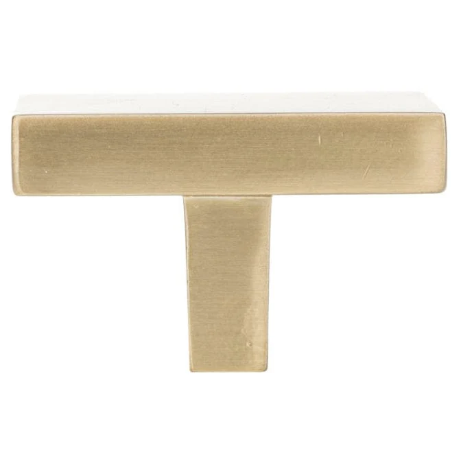 Contemporary Knob, 1-21/32" x 1-21/32", Champagne Bronze - Image 3