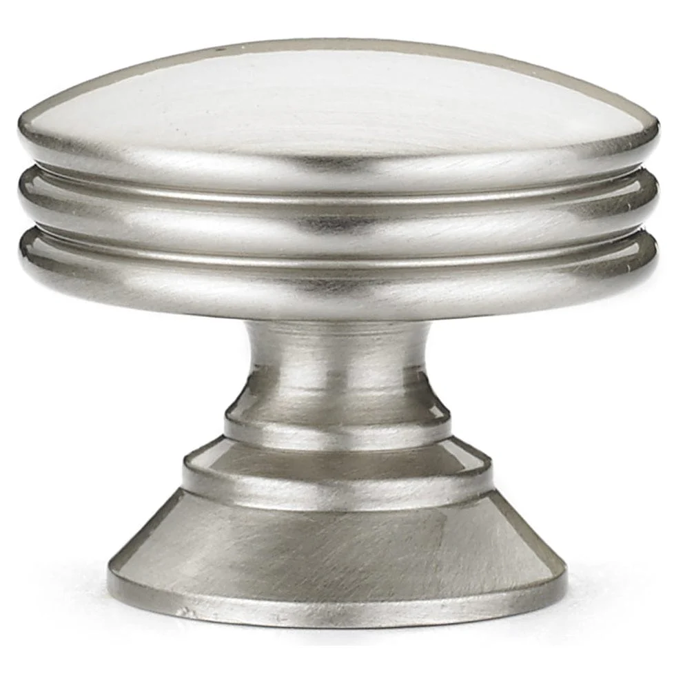 Contemporary Knob, 1-3/16" D, Brushed Nickel - Image 3