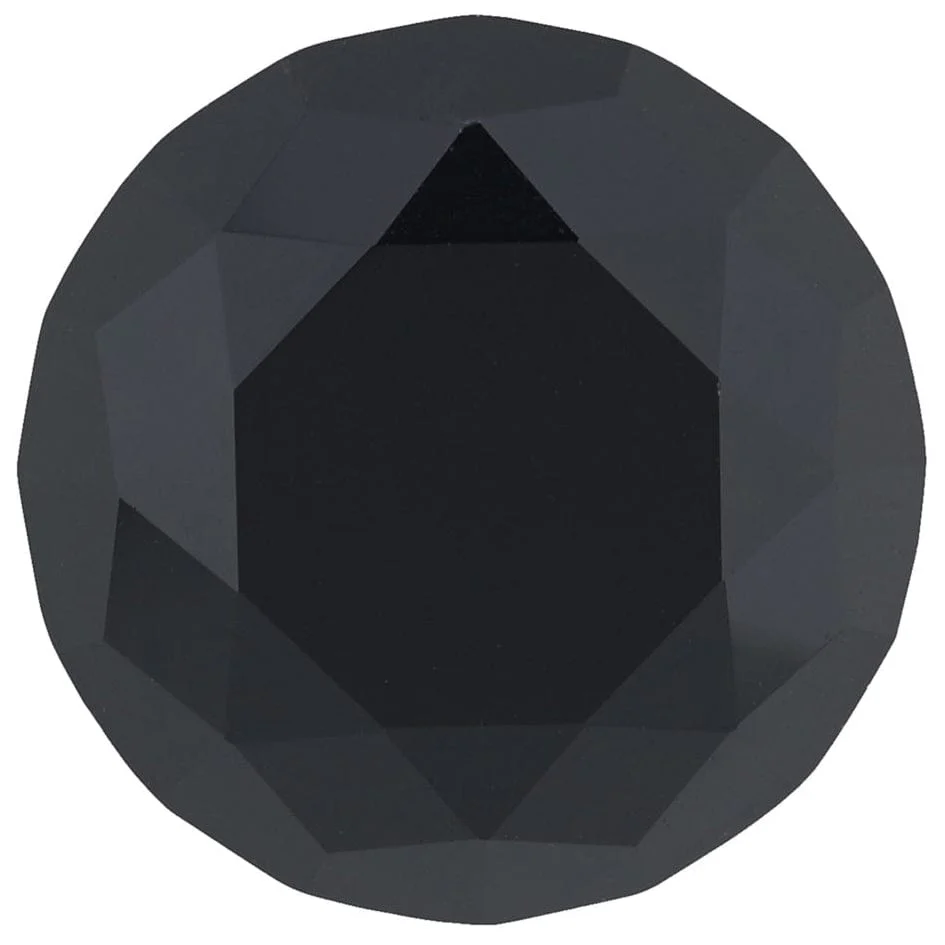 Contemporary Knob, 1-3/16" D, Chrome, Black - Image 2