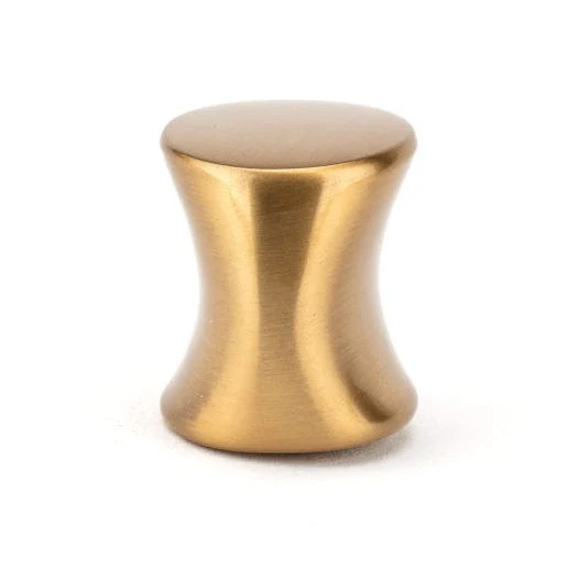 Contemporary Knob - 1-3/16" x 7/8" - Aurum Brushed Gold - Image 3