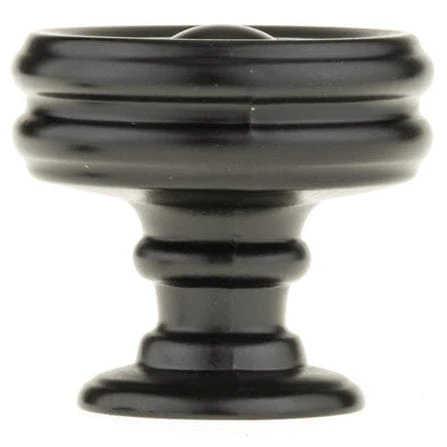 Contemporary Knob, 1-3/8" D, Black - Image 3