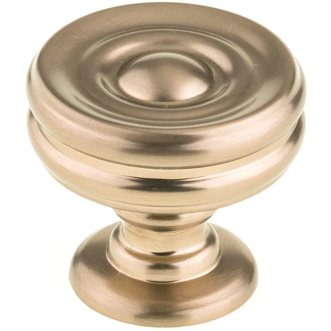 Contemporary Knob - 1-3/8" D - Champagne Bronze