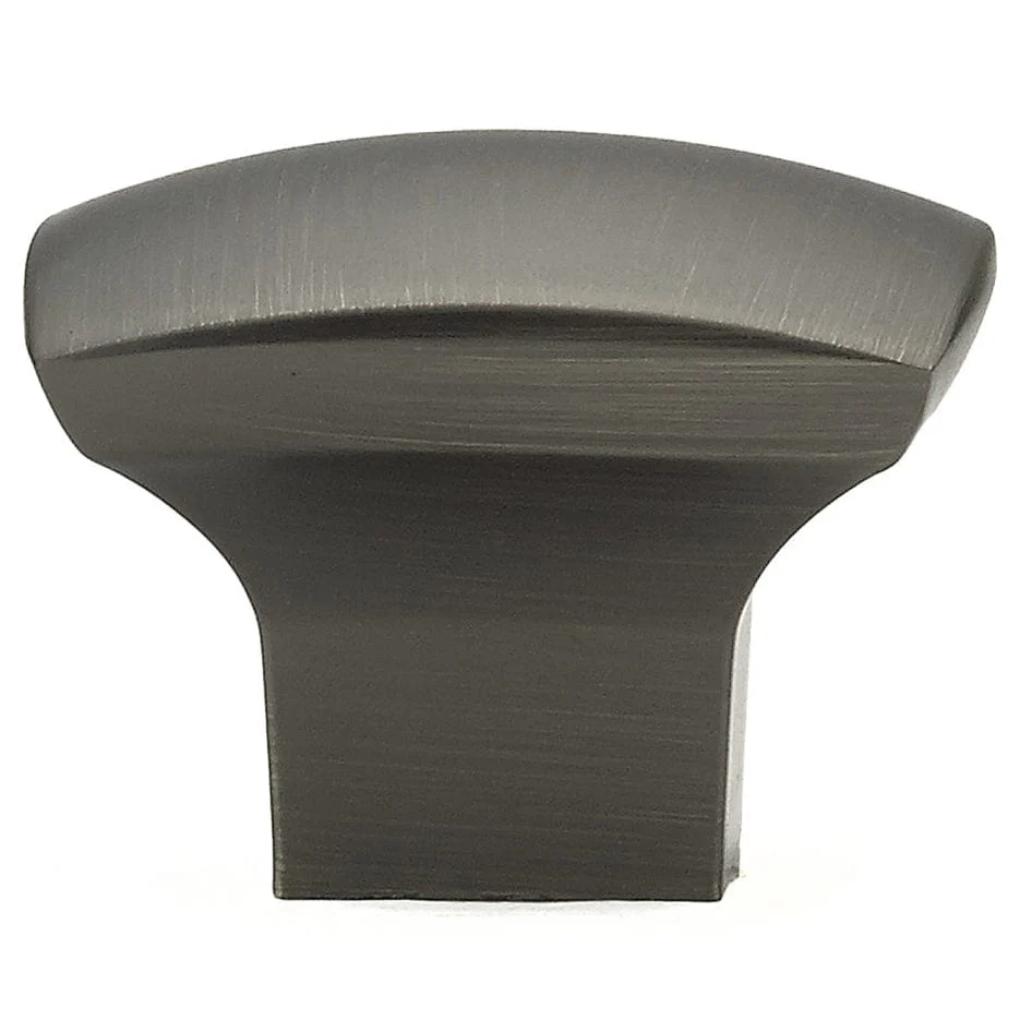 Contemporary Knob, 1-7/32" x 1-7/32", Antique Nickel - Image 3