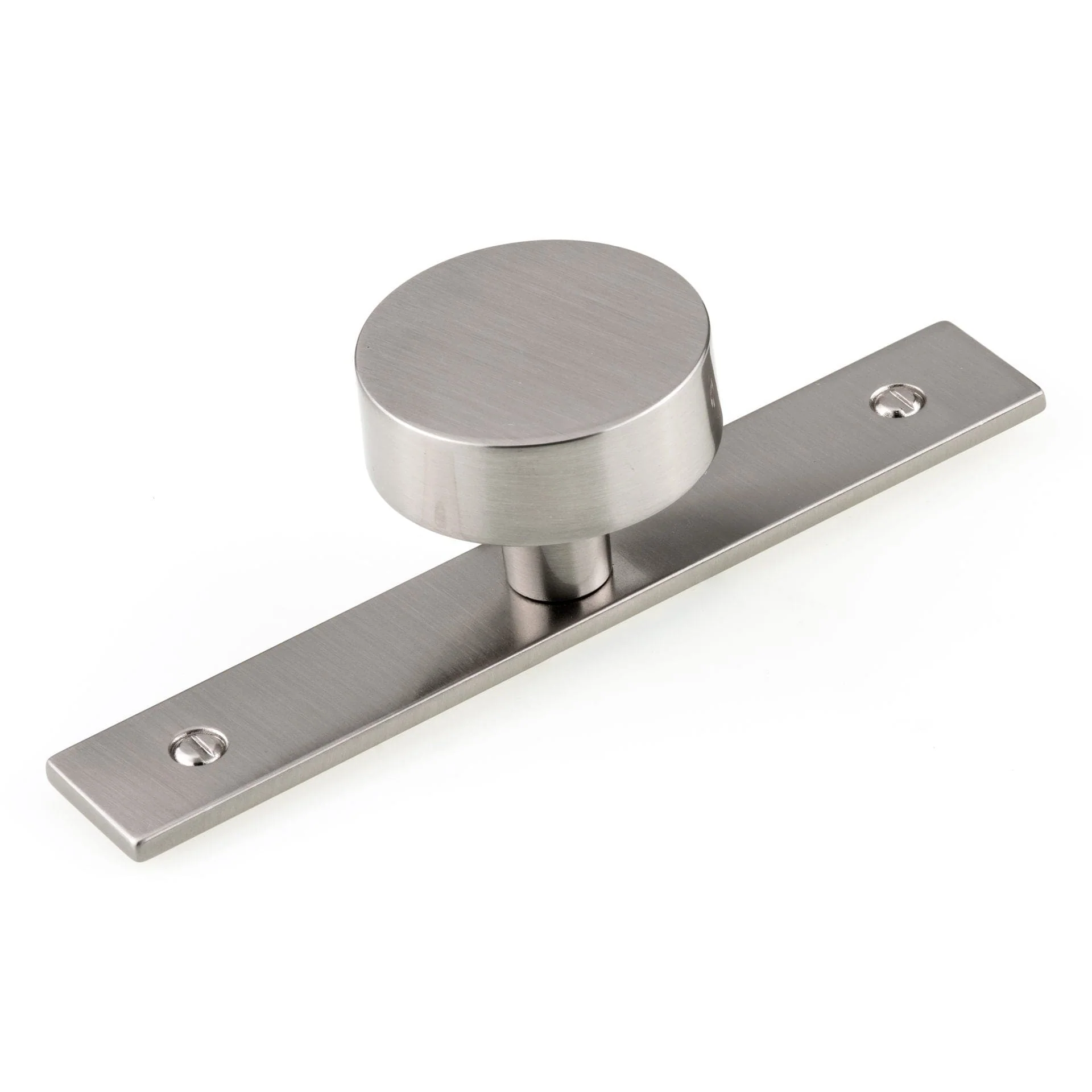 Contemporary Knob, 1-9/16" D, Brushed Nickel