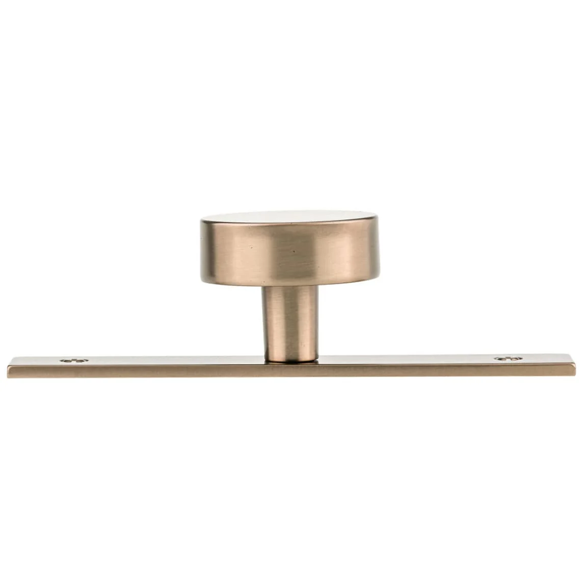 Contemporary Knob and Removeable Backplate - 1-9/16" D - Champagne Bronze - Image 3