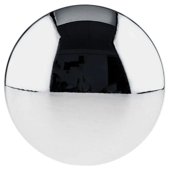 Contemporary Knob, 1-9/16" D, Chrome - Image 2