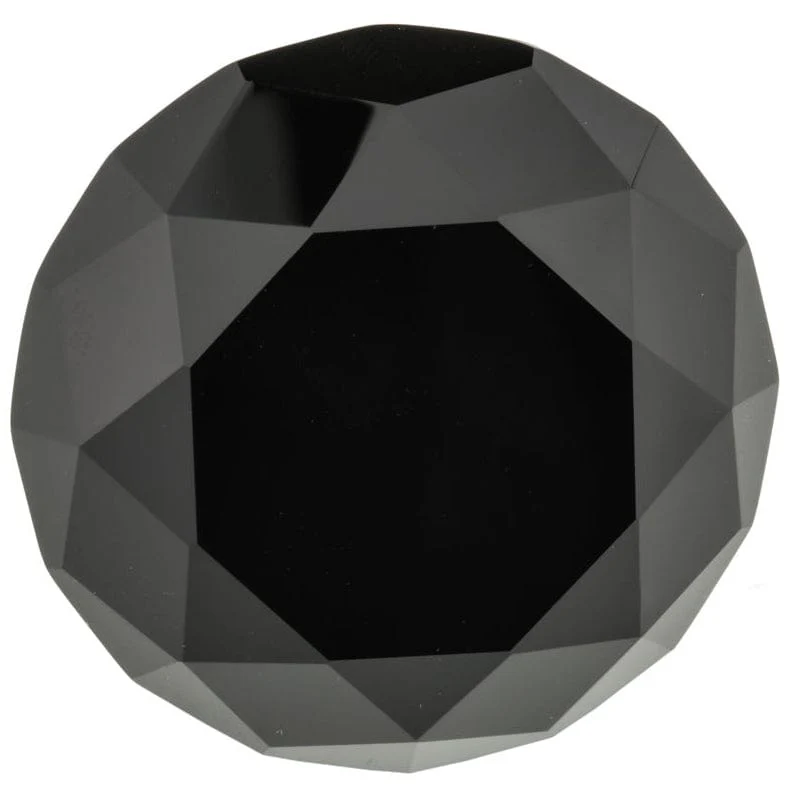 Contemporary Knob, 2" D, Chrome, Black - Image 2