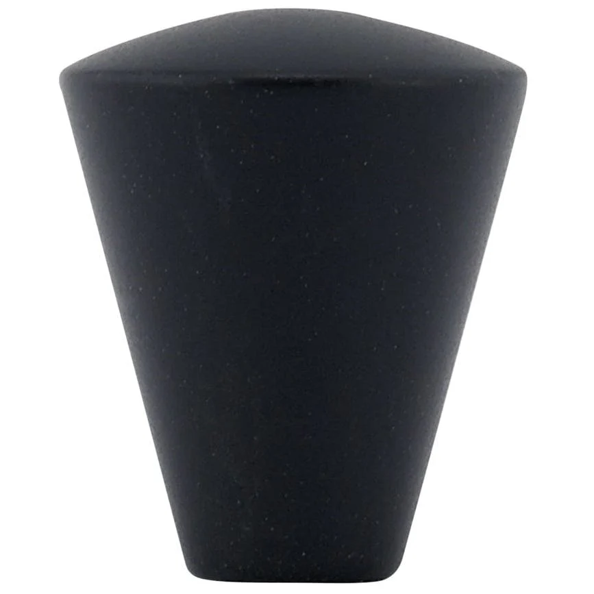 Contemporary Knob, 9/16" D, Matte Black - Image 3