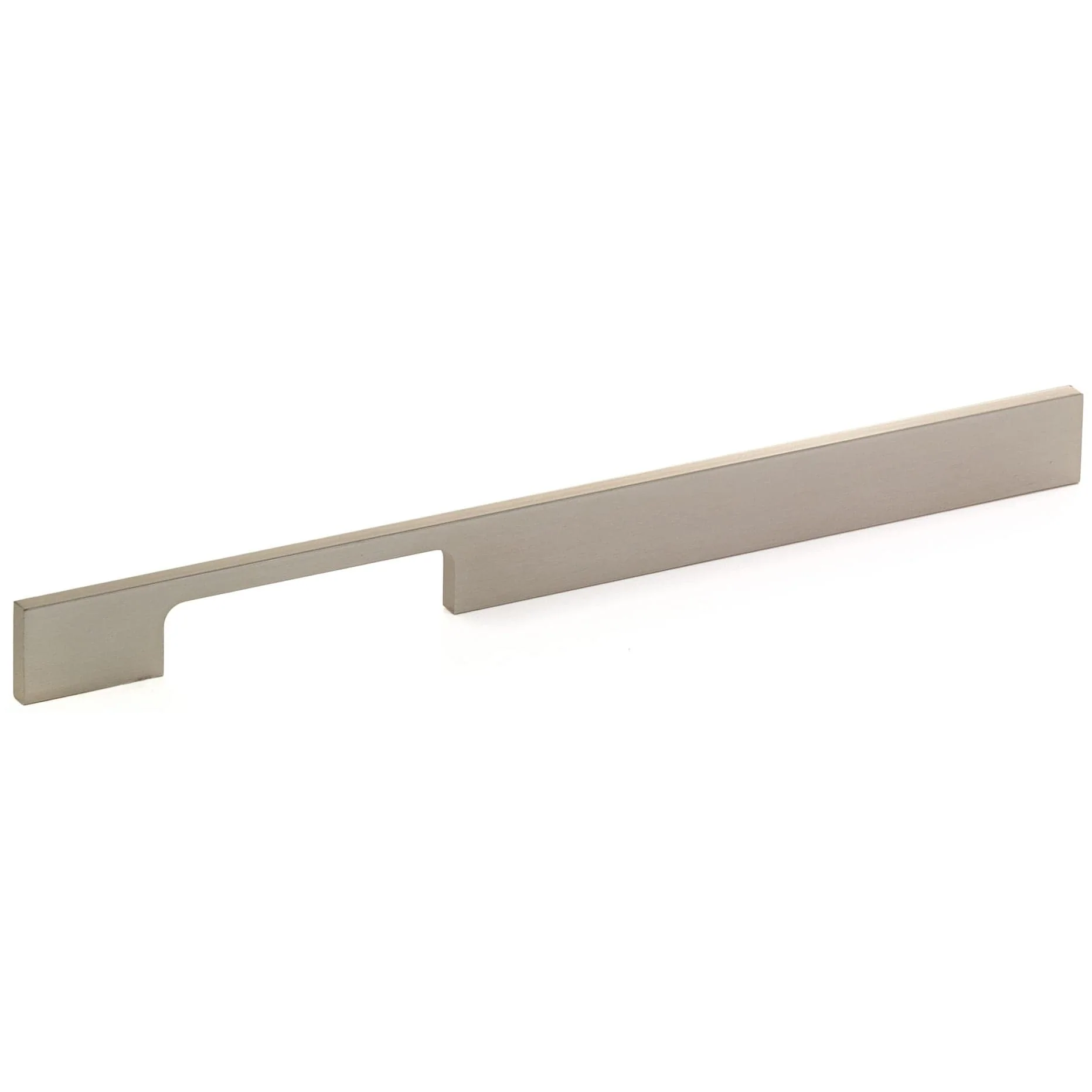 Contemporary Pull, 10-1/8" Center-to-Center, Brushed Nickel