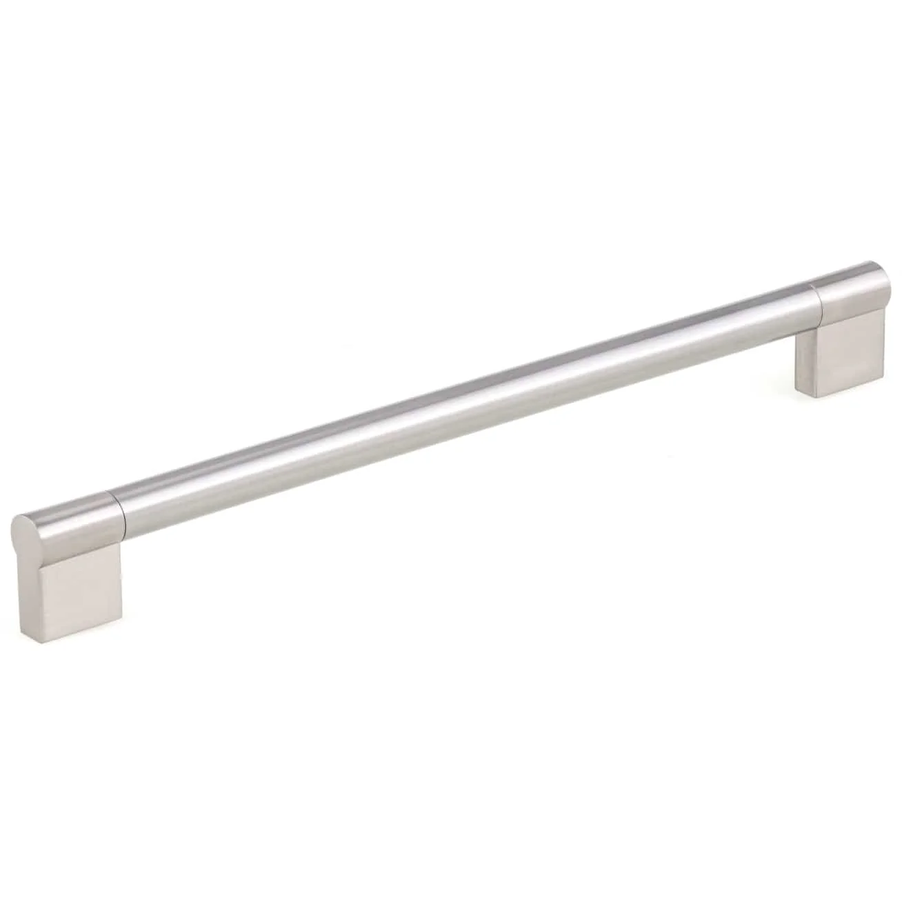 Contemporary Pull, 10-1/8" Center-to-Center, Brushed Nickel
