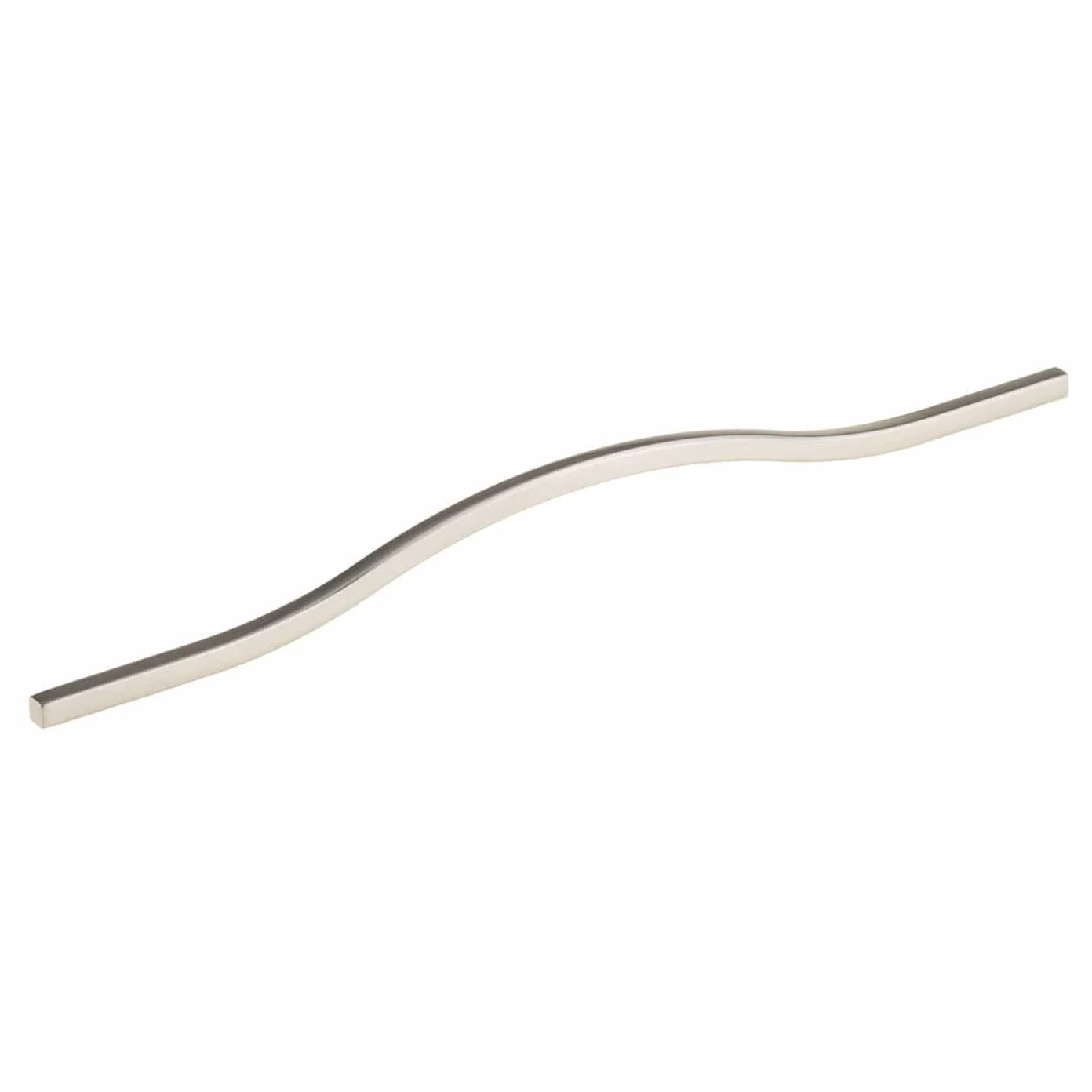 Contemporary Pull - Metal - 11-3/8" Center-to-Center - Brushed Nickel