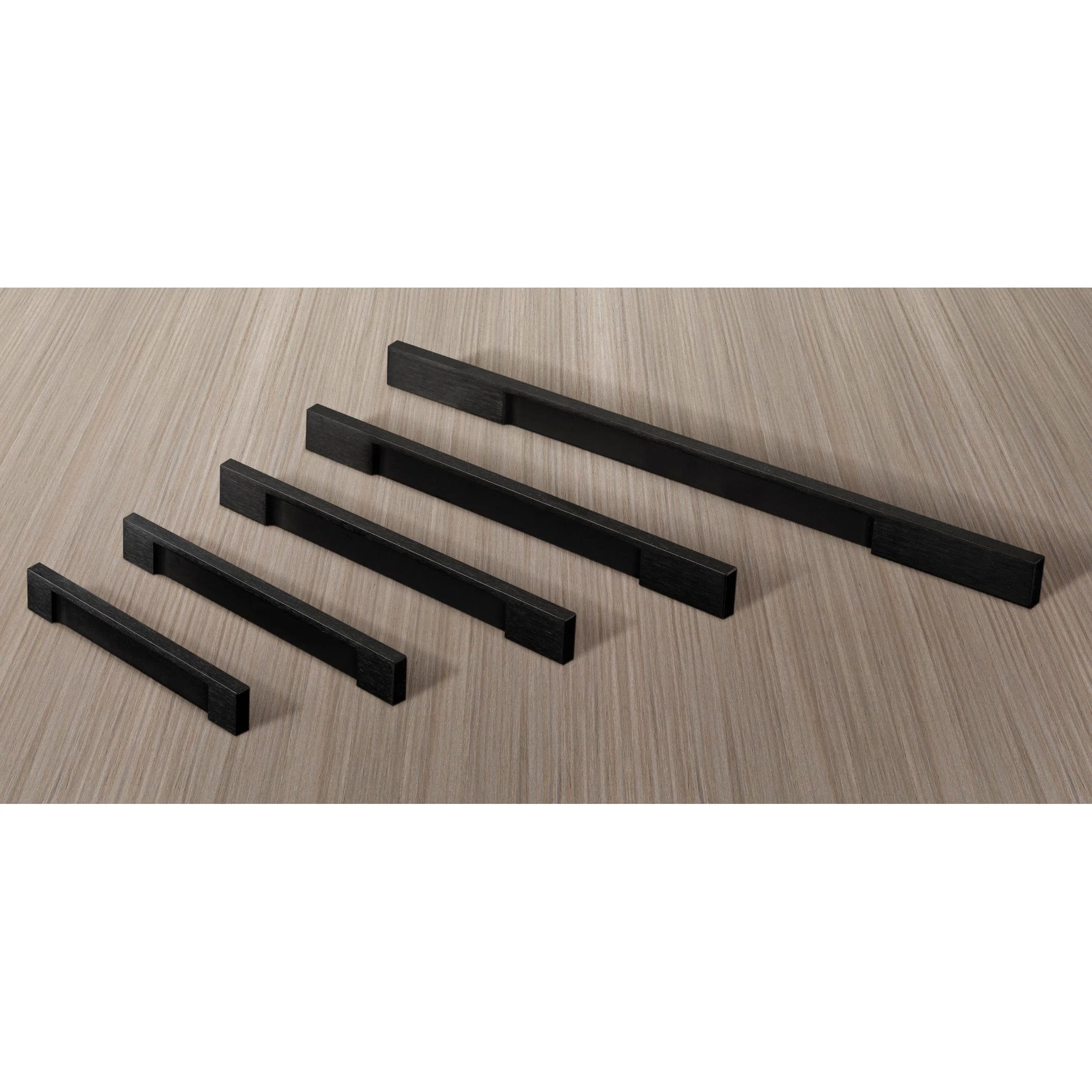 Contemporary Pull, 12-5/8" Center-to-Center, Brushed Black - Image 4