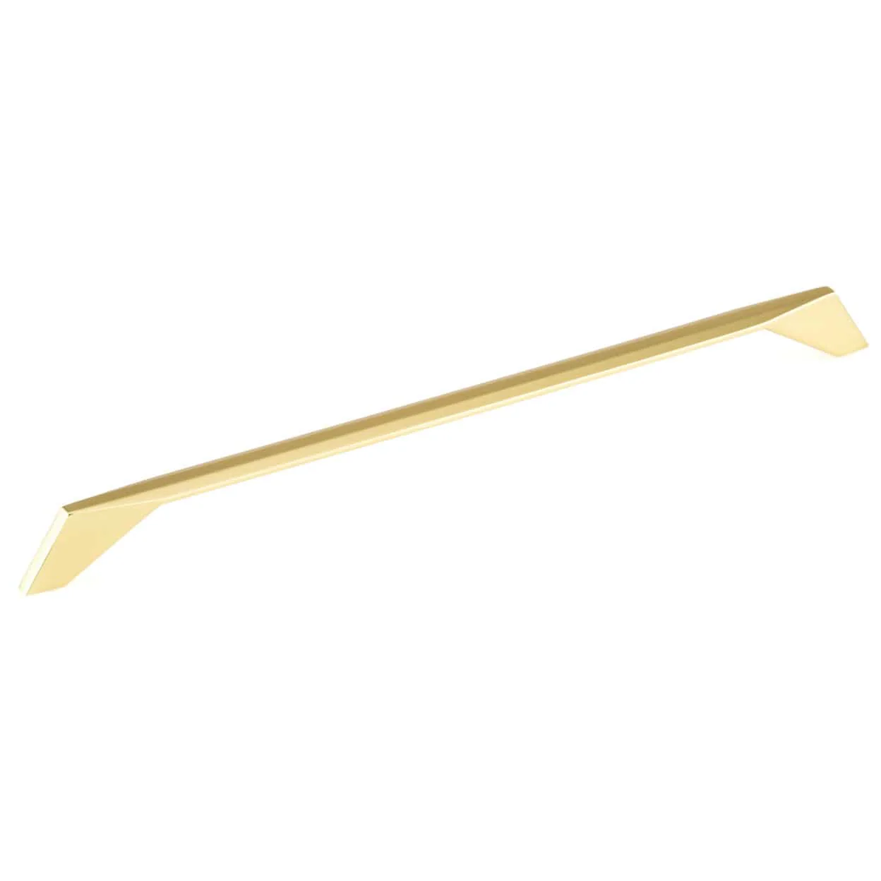 Contemporary Pull, 12-5/8" Center-to-Center, Brushed Gold