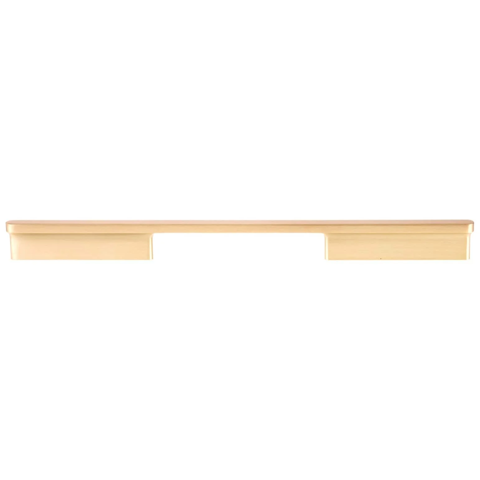 Contemporary Pull - 12-5/8" Center-to-Center - 15/32" W x 13-3/8" L - Brushed Gold - Image 3