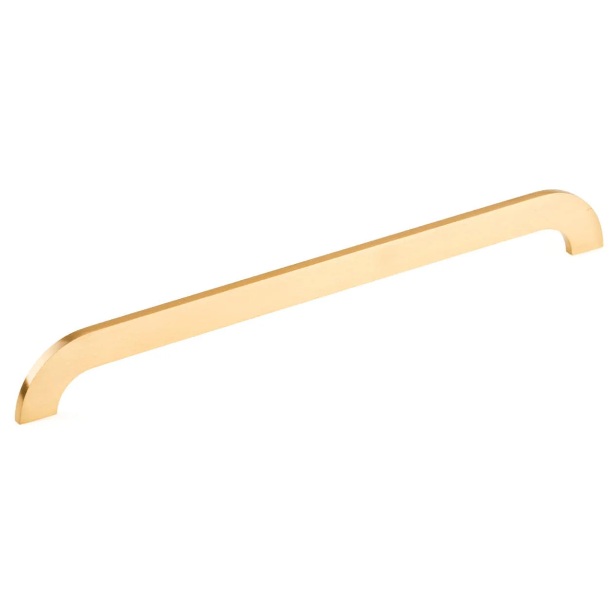 Contemporary Pull - 12-5/8" Center-to-Center - 1/4" W x 13-3/8" L - Brushed Gold