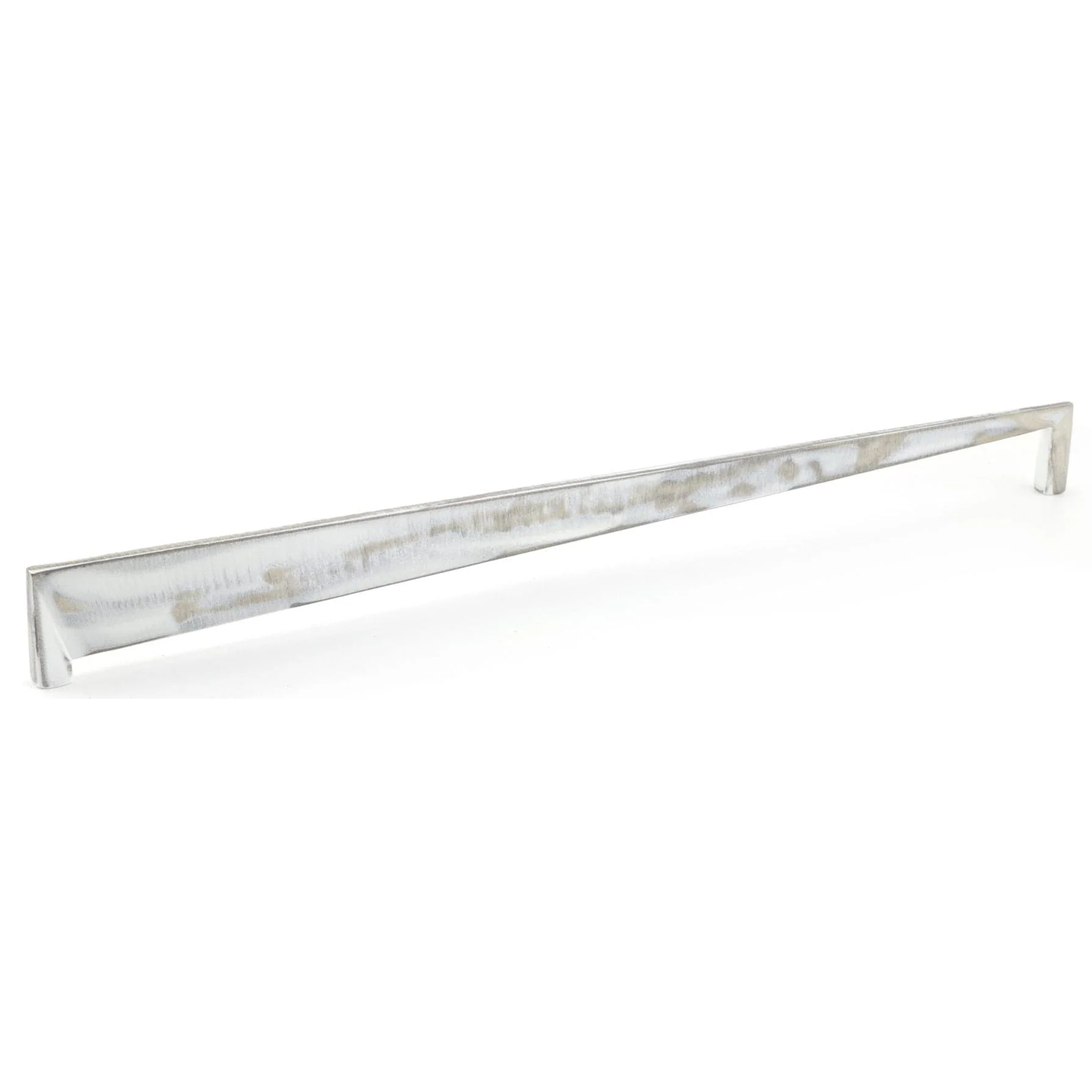 Contemporary Pull, 12-5/8" Center-to-Center, Brushed Industrial White