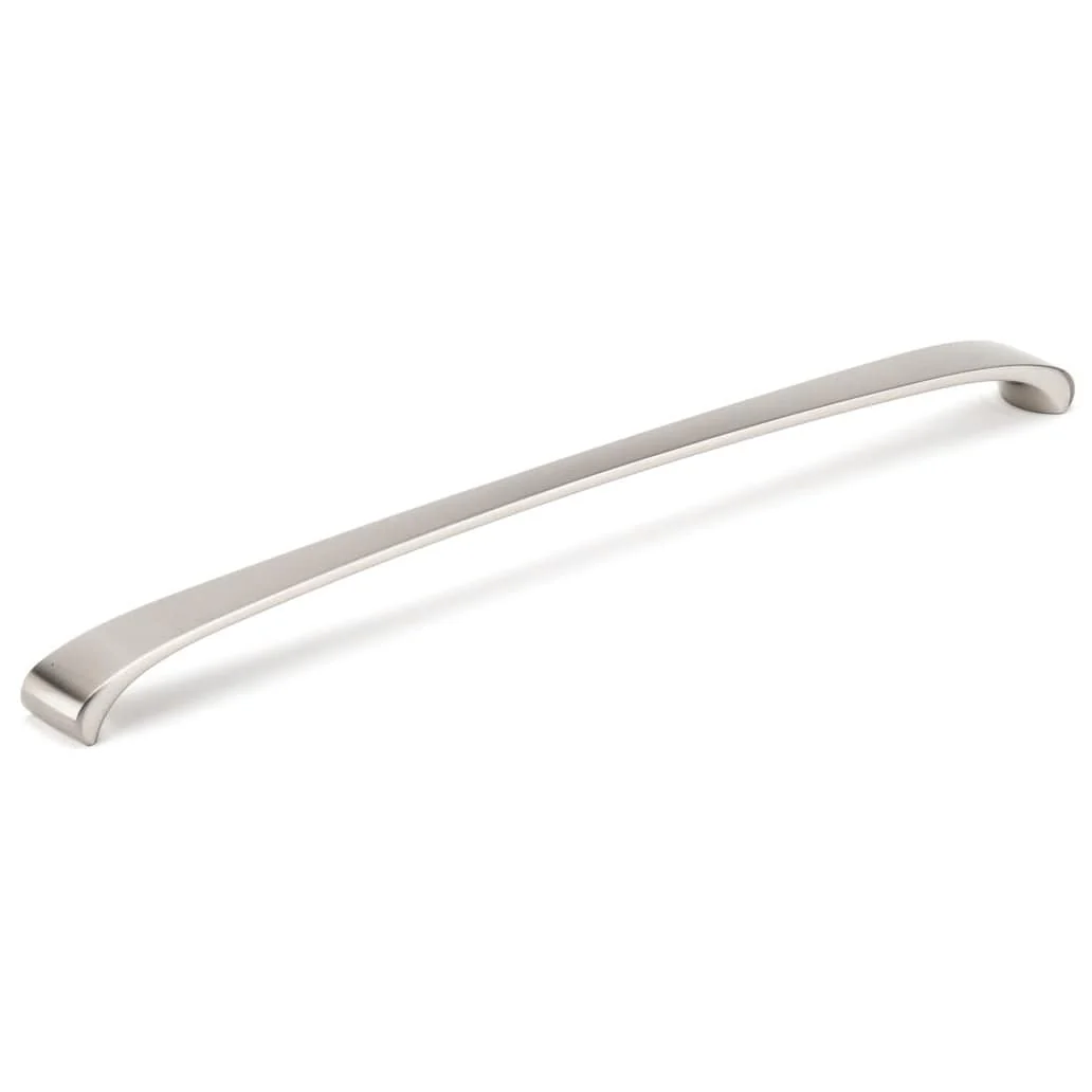 Contemporary Pull, 12-5/8" Center-to-Center, Brushed Nickel