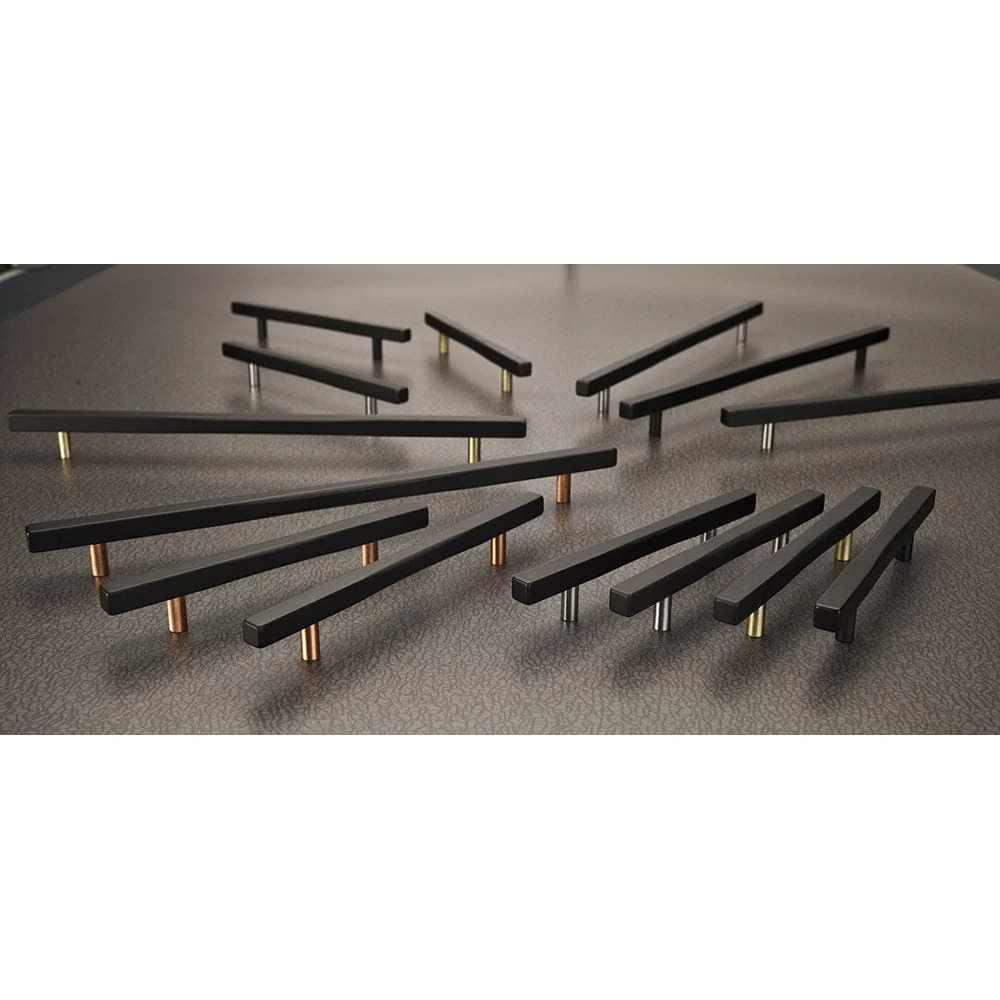 Contemporary Pull, 12-5/8" Center-to-Center, Matte Black - Image 4