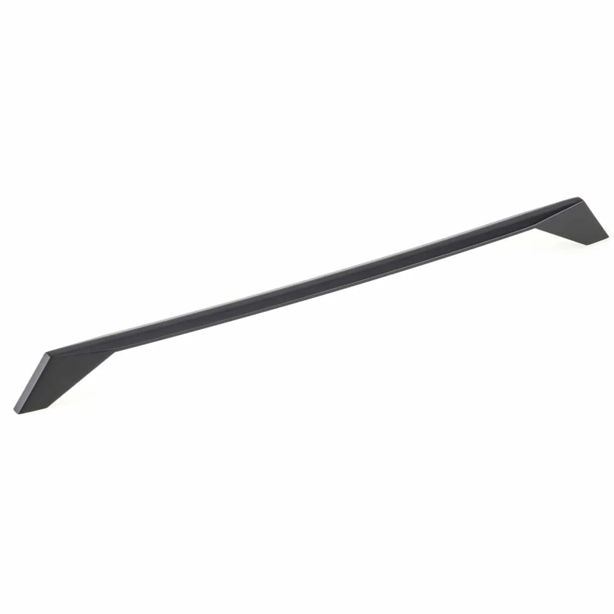 Contemporary Pull, 12-5/8" Center-to-Center, Matte Black