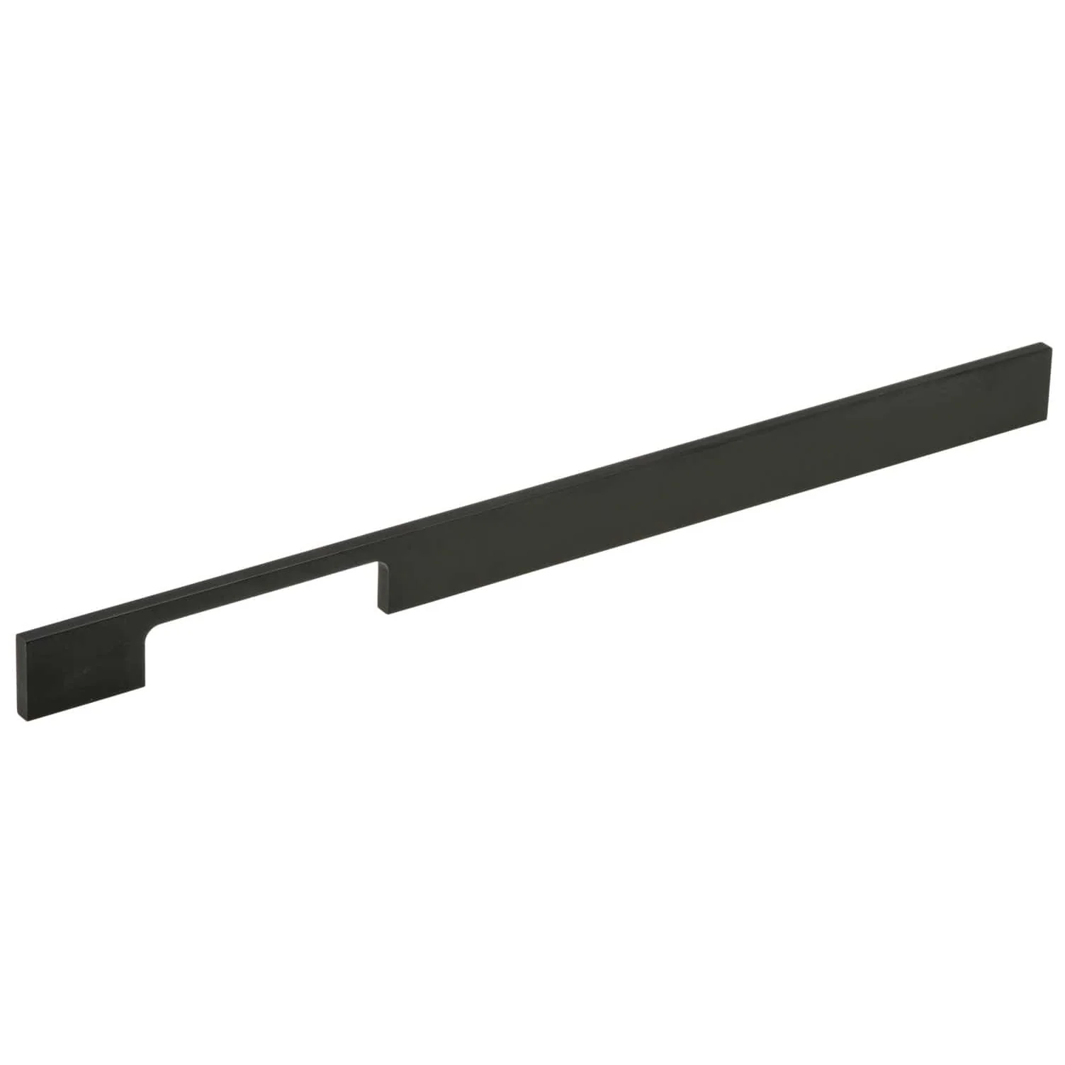 Contemporary Pull, 12-5/8" Center-to-Center, Matte Black