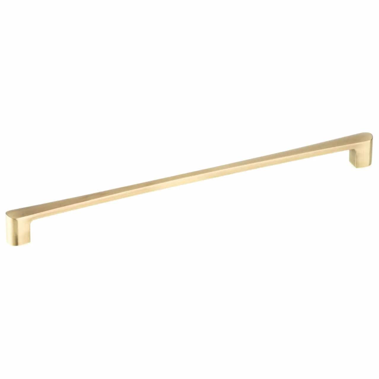 Contemporary Pull, 12-5/8" Center-to-Center, Satin Brass