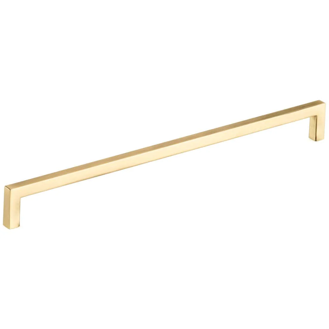 Contemporary Pull, 12-5/8" Center-to-Center, Satin Brass