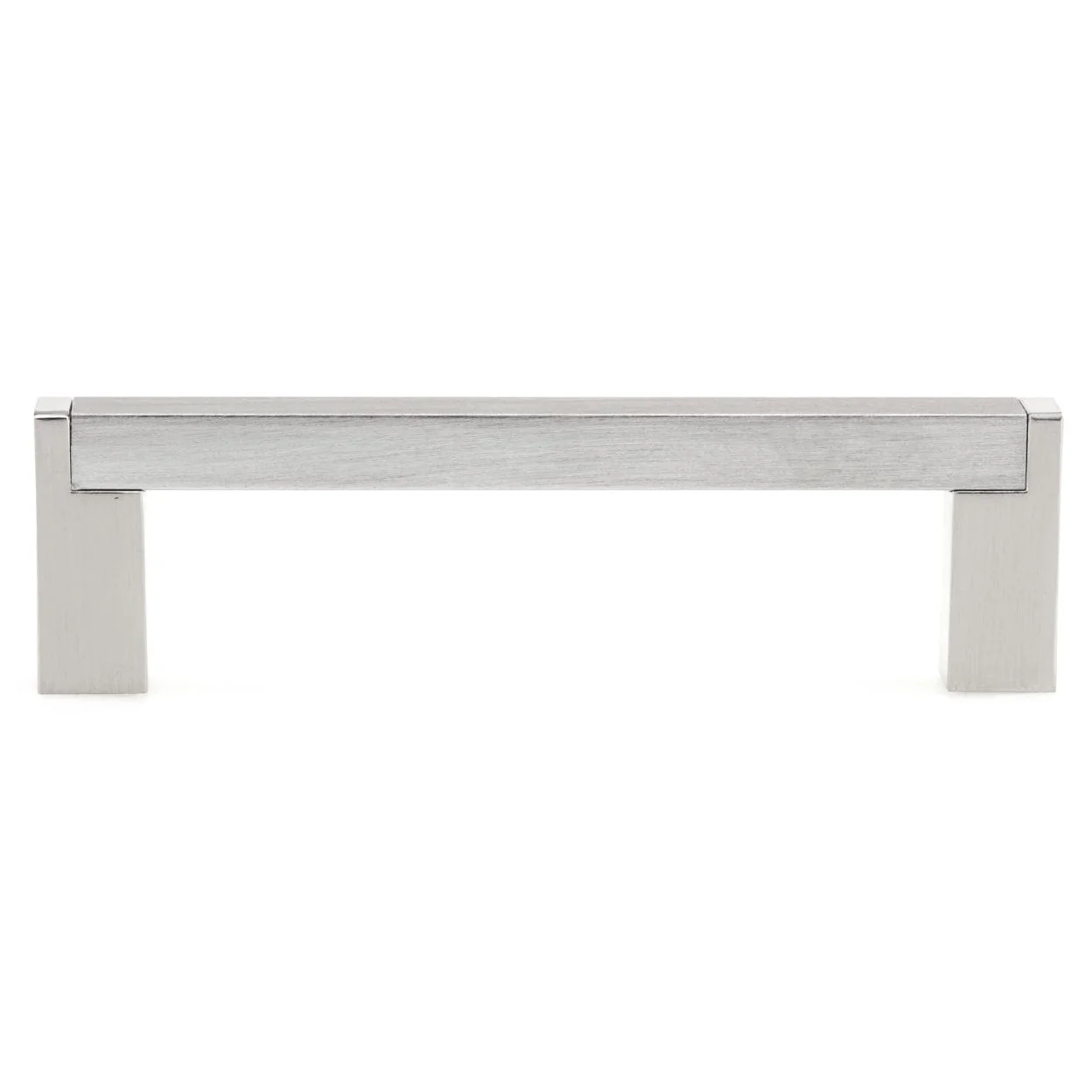Contemporary Pull - 3-3/4" Center-to-Center - 15/32" W x 4-9/32" L - Brushed Nickel - Image 3