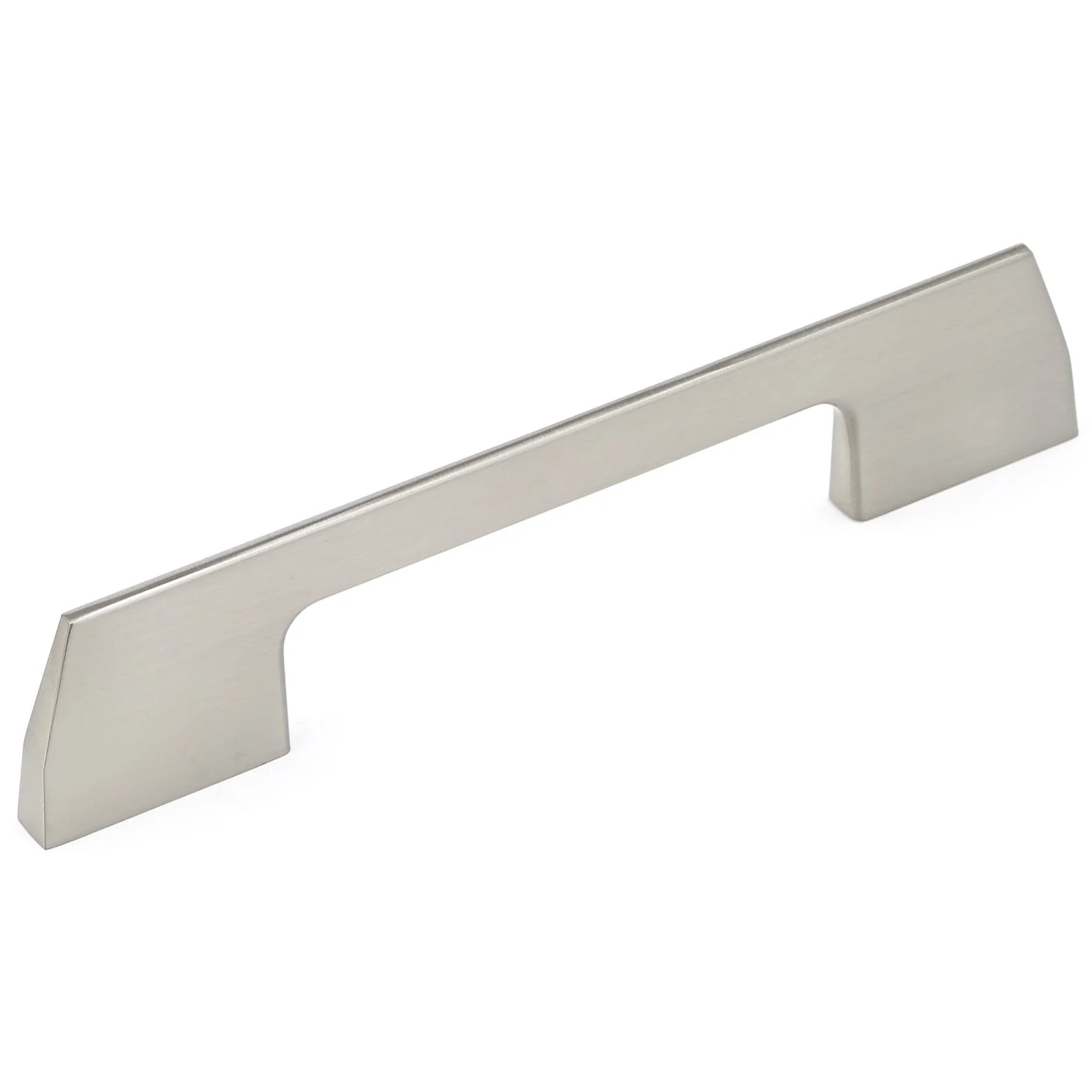 Contemporary Pull, 3-3/4" Center-to-Center, Brushed Nickel