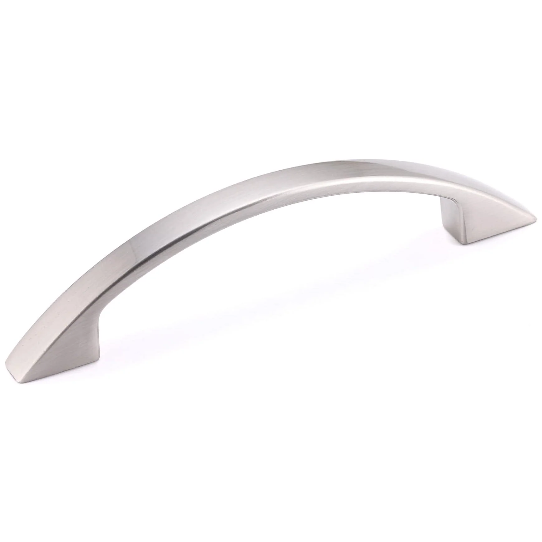 Contemporary Pull, 3-3/4" Center-to-Center, Brushed Nickel