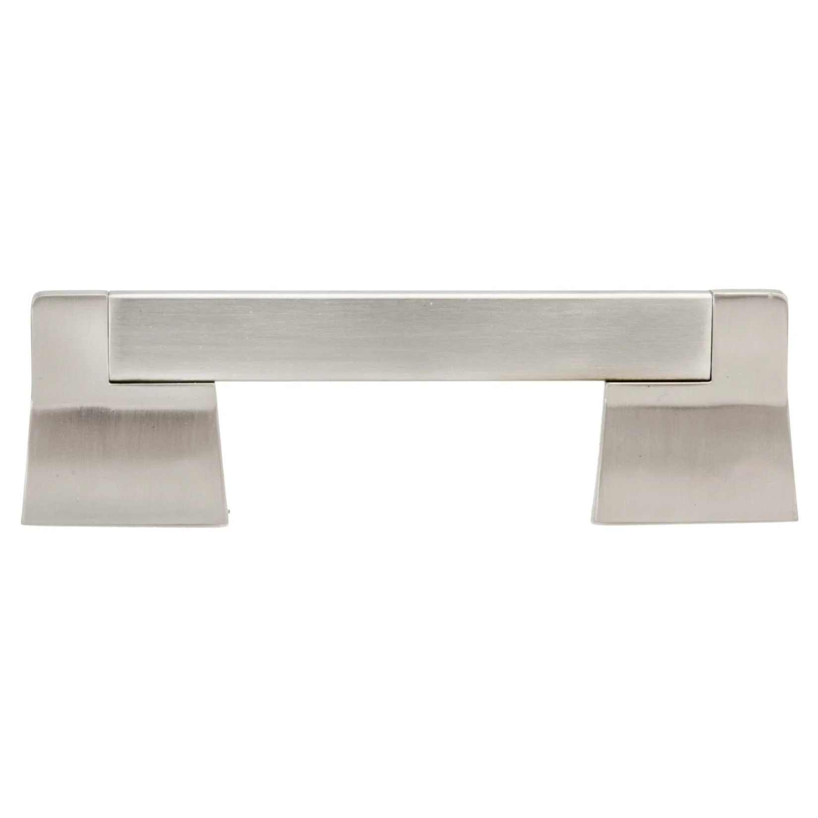Contemporary Pull - 3-3/4" Center-to-Center - 11/32" W x 5-5/32" L - Brushed Nickel - Image 3