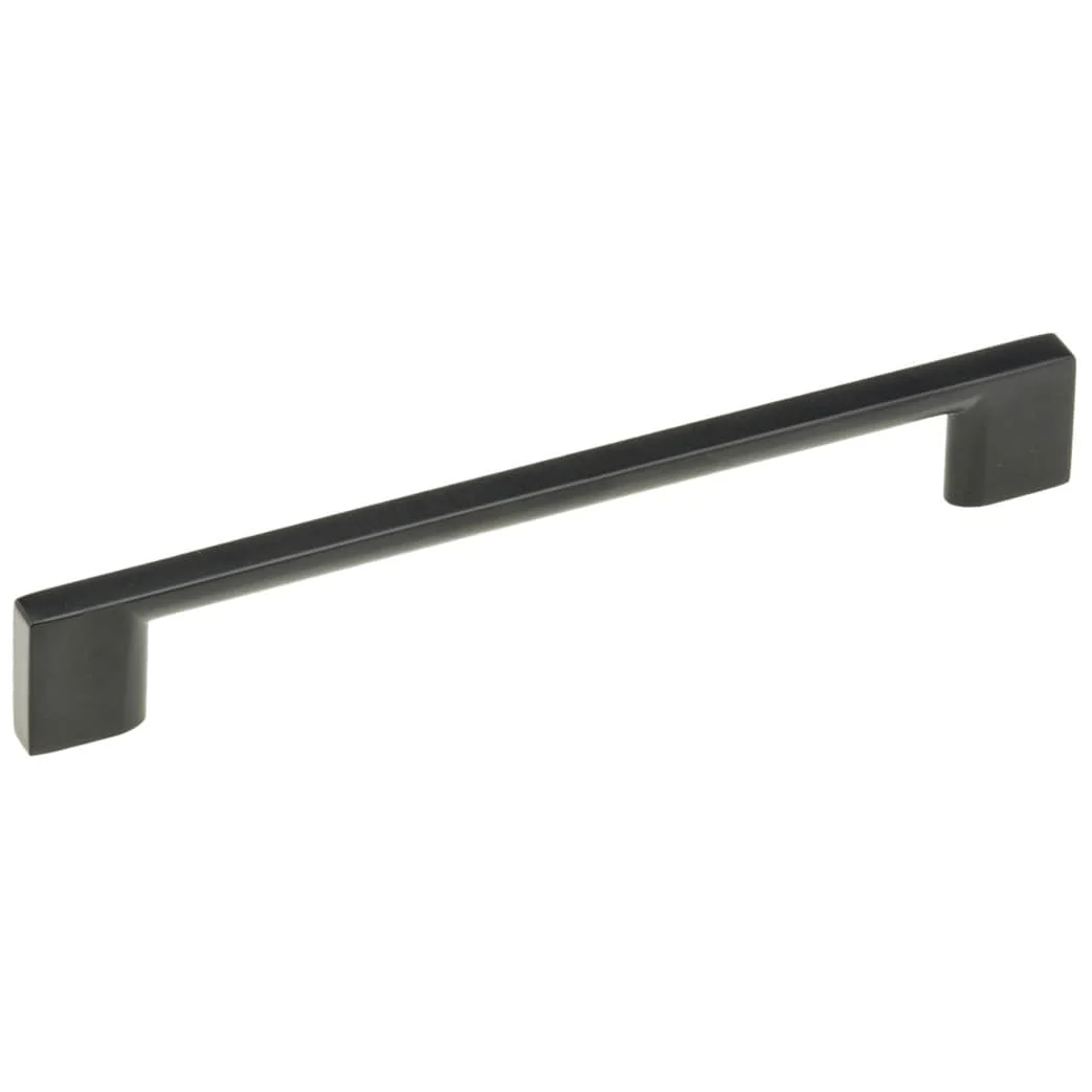 Contemporary Pull, 3-3/4" Center-to-Center, Matte Black