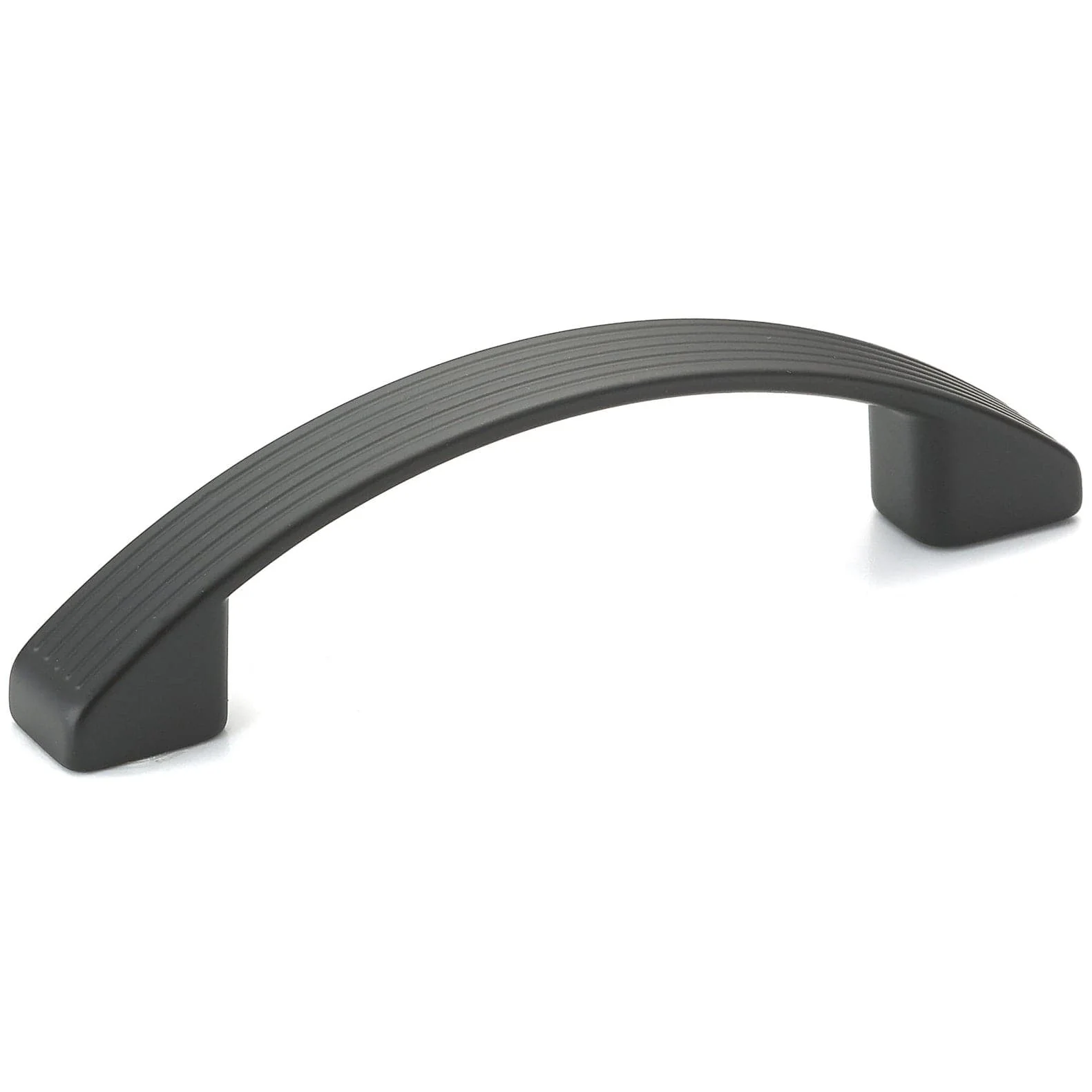 Contemporary Pull, 3-3/4" Center-to-Center, Matte Black