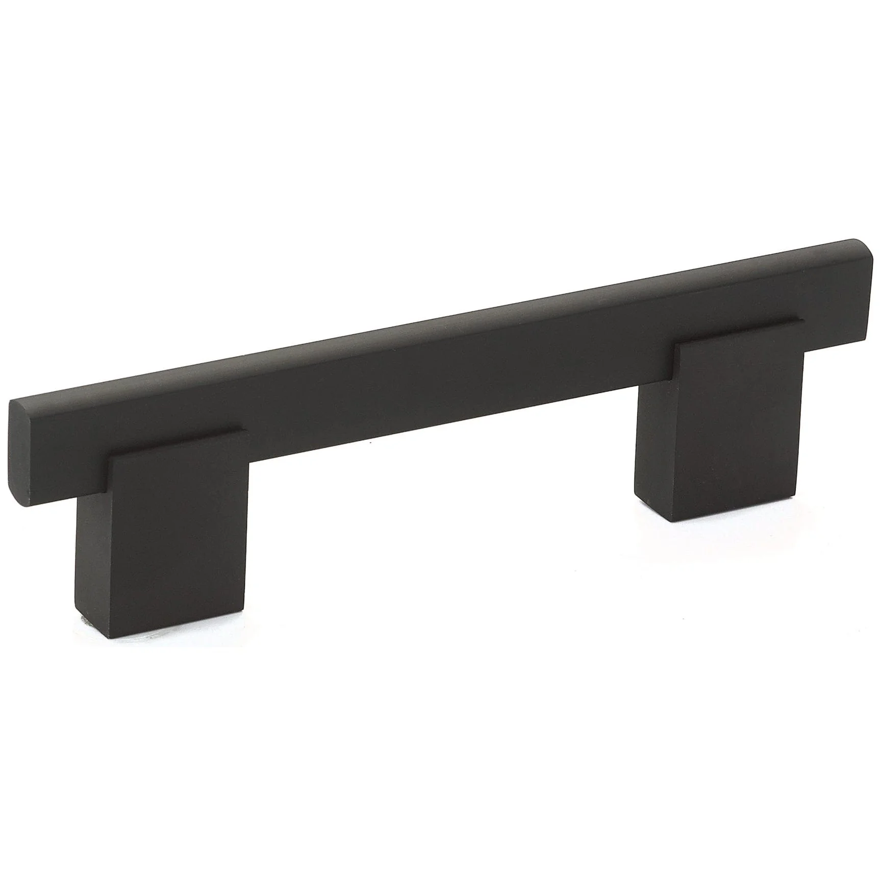 Contemporary Pull - 3-3/4" Center-to-Center - 7/16" W x 5-1/32" L - Matte Black