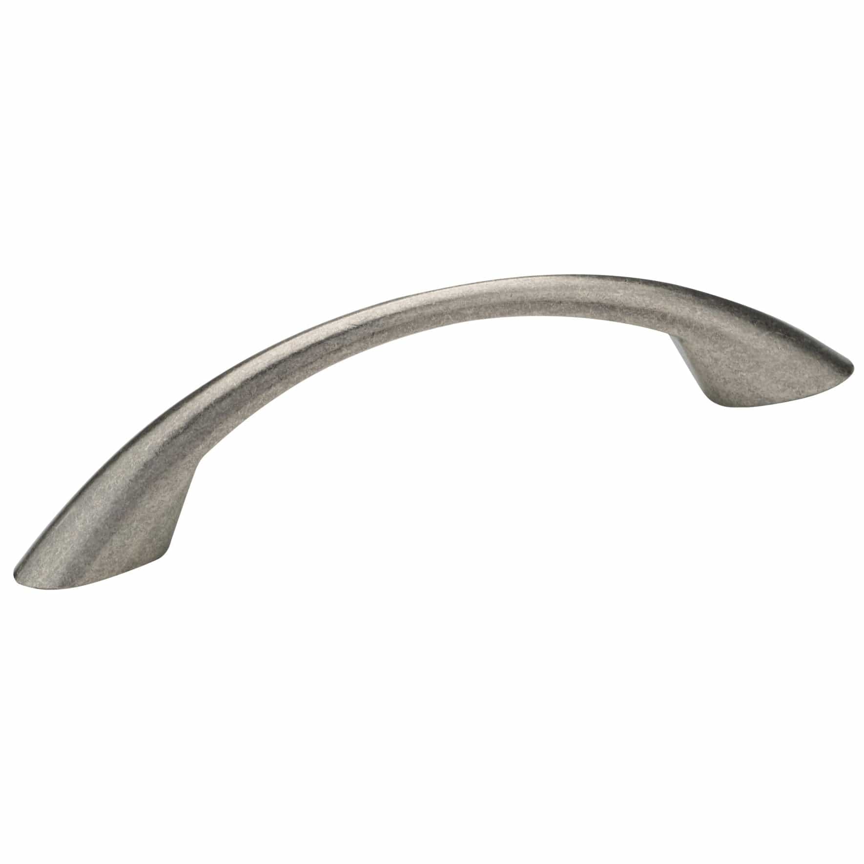 Contemporary Pull, 3-3/4" Center-to-Center, Pewter