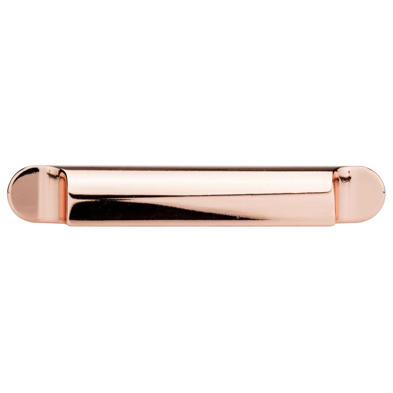 Contemporary Pull - 3-3/4" Center-to-Center - 7/8" W x 5-21/32" L - Polished Copper - Image 2