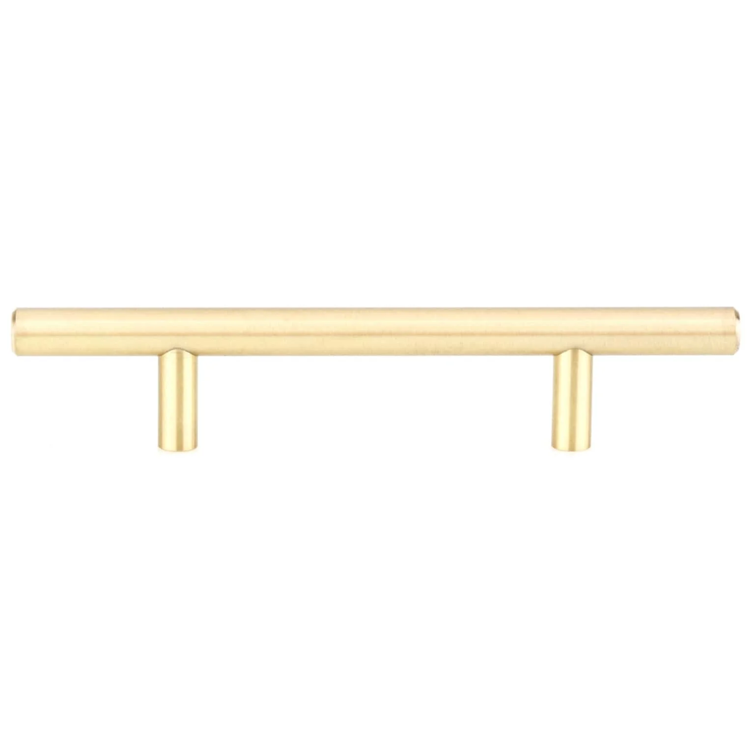 Contemporary Pull, 3-3/4" Center-to-Center, Satin Brass - Image 3
